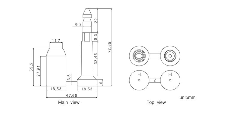  TXBS-205 container seal CAD