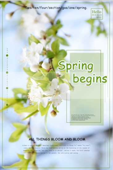 beginning of spring