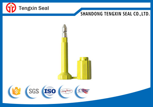 Disposable tamper evident container bolt seal