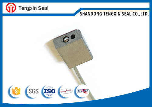 Pull tight disposible cable seal for truck container door