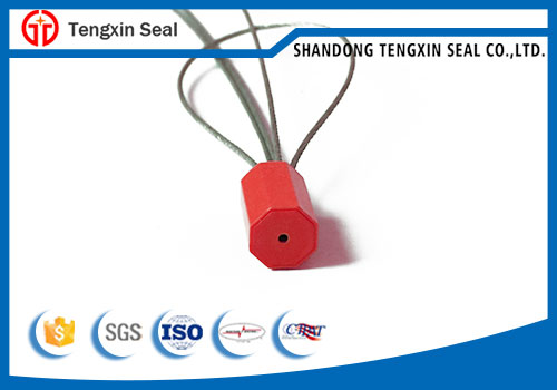 High security pull tight metal wire cable seal