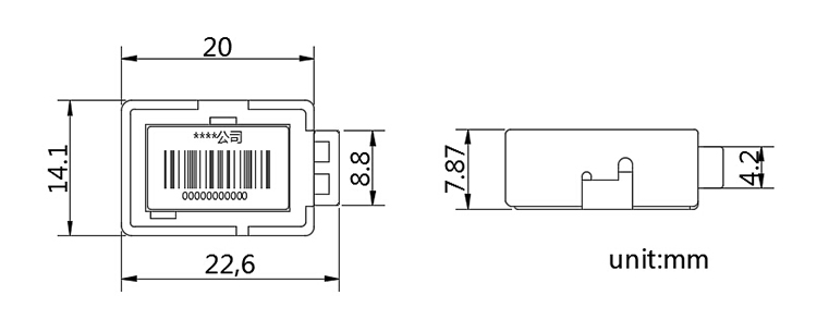 Tamper Evident Electric Meter Seal with Wire CAD