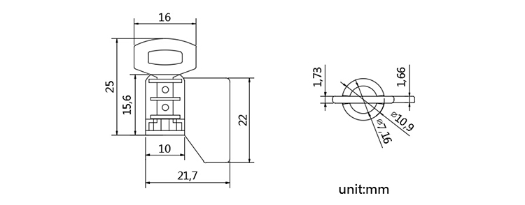 Security Wire meter seal for shipping CAD